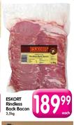 Eskort Rindless Back Bacon-2.5kg Each