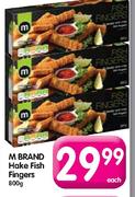 M Brand Hake Fish Fingers-800g Each