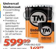Trade Mark Universal Undercoat-20L (4900-002-020)