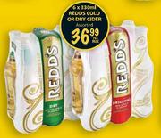 Redds Cold or Dry Cider - 6 x 330ml