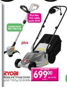 Ryobi Mower and Trimmer Combo