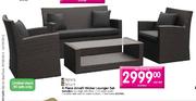 Terrace Leisure 4 Piece Amalfi Wicker Lounger Set