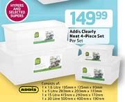 Addis Clearly Neat 4 Piece Set