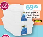 Addis Storage Box Set 410x280x166mm-2x11Ltr