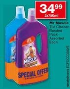 Mr Muscle Tile Cleaner Banded Pack Assorted Each-2 x 750ml