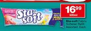 Sta-Soft Fabric Softener Refill Assorted, Each-500ml