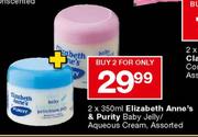 Elizabeth Anne's & Purity Baby Jelly/Aqueous Cream Assorted-2x350ml