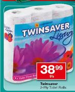 Twinsaver 2-Ply Toilet Rolls-9's