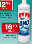 Omo Bleach Assorted-750ml each