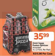 Jimmi Jagga Fusion Spritzer Assorted-4x275ml Per Pack