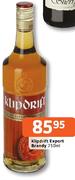  Klipdrift Export Brandy-750ml
