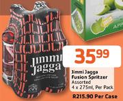 Jimmi Jagga Fusion Spritzer Assorted-4x275ml Per Case