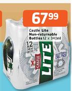 Castle Lite Non Returnable Bottels-12x340ml