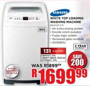 Samsung White Top Loading Washing Machine-8kg (WA80G5DIP)