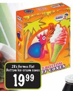 Hermes Flat Bottom Ice Cream Cones-28's