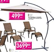 Terrace Leisure 3m Cantilever Umbrella