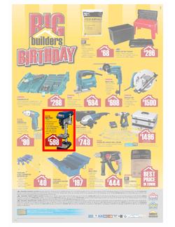 Builders Warehouse : Big Builders Birthday (23 Sep - 7 Oct) - JHB Central Only, page 8