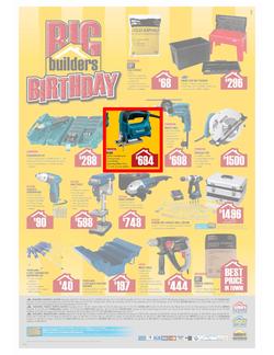 Builders Warehouse : Big Builders Birthday (23 Sep - 7 Oct) - JHB Central Only, page 8