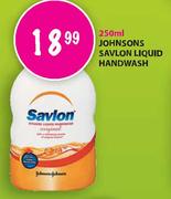 Johnson's Savlon Liquid Handwash-250ml