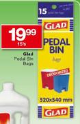 Glad Pedal Bin Bags-15's