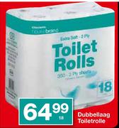 Housebrand Dubbellaag Toiletrolle-18's