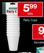 Housebrand Party Cups-10's