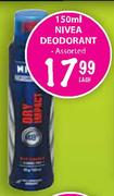Nivea Deodorant-150ml Each