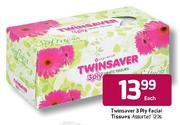 Twinsaver 3-Ply Facial Tissues Assorted-120's Each