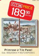 Primrose 2 Tile Panel 400mm x 300-Per Set