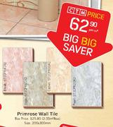 Primrose Wall Tile 200 x 300mm-Per Sqm