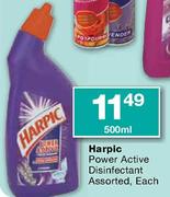 Harpic Power Active Disinfectant Assorted-500ml Each