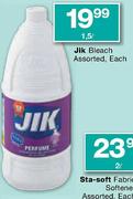 JIK Bleach Assorted-1.5ltr Each