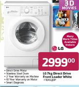 LG Direct Drive Front Loader White-7kg