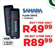 Sahara 4GB Flash Drive-Each