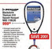 Dunlop Blackstorm Titanium 510 Squash Racquet