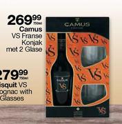 Camus VS Franse Konjak Met 2 Glase-750ml