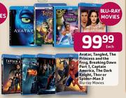 Blu-Ray Movies Avatar/Tangled/The Princess And The Frog/Breaking Dawn Part I-Each