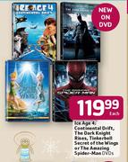 DVDs Ice Age 4:Continental Drift/The Dark Knight Rises-Each