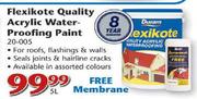 Duram Flexikote Quality Acrylic Waterproofing Paint-5Ltr 