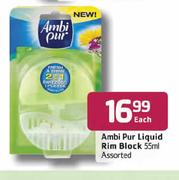 Ambi Pur Liquid Rim Block Assorted-55ml Each