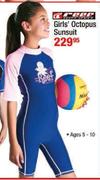 Girls' Octopus Sunsuit Ages-5-10