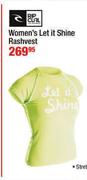 Women's Let It Shine Rashvest