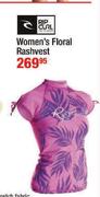 Women's Floral Rashvest