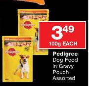 Pedigree Dog Food In Gravy Pouch Assorted-100g Each