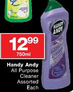 Handy Andy All Purpose Cleaner Assorted-750ml Each