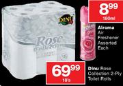Dinu Rose Collection 2-Ply Toilet Rolls-18's