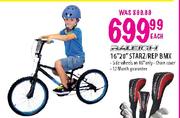 Raleigh 16"20" Starz/Rep Bike-Each