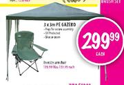3x3m PE Gazebo-Each