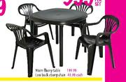 Low Back Ebony Chair-Each