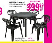 4 Seater Ebony Set